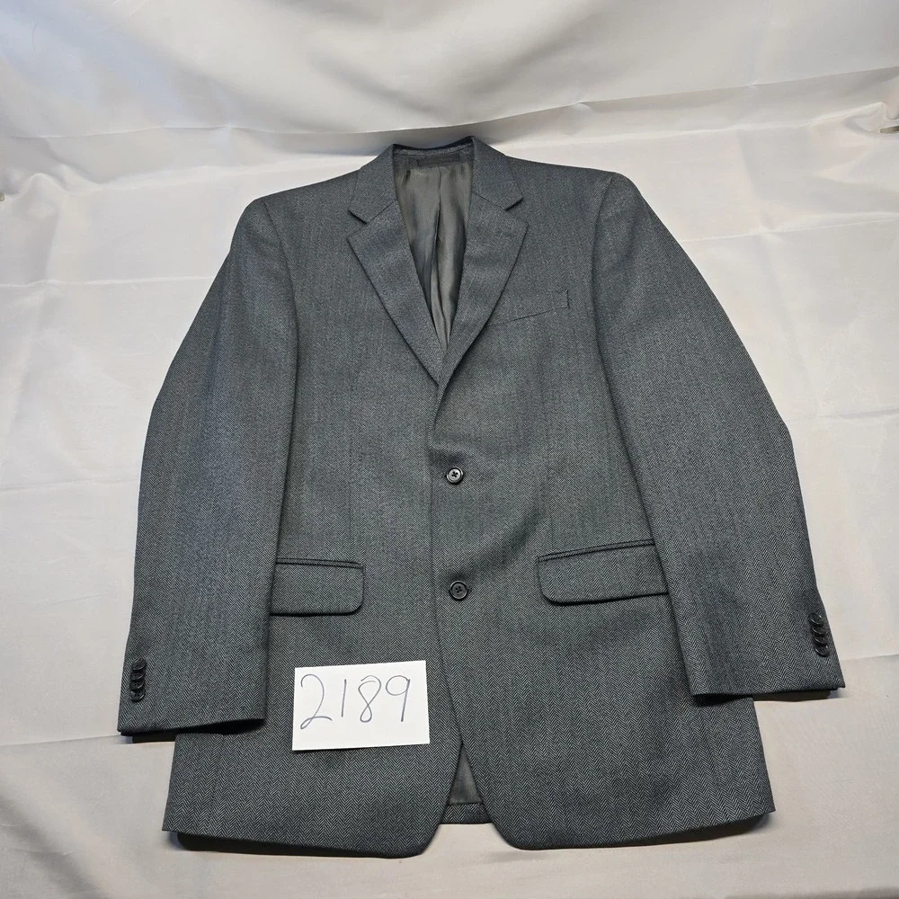 Michael Kors Gray/blue‎ Herringbone Blazer/sportscoat Men Size 40L